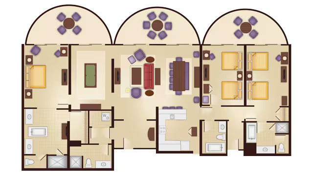 3-Bedroom Grand Villa floor plan