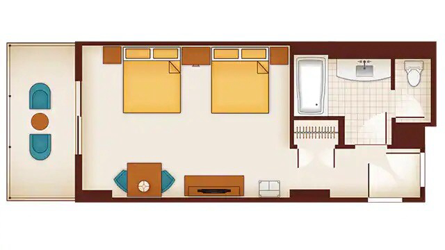 Hotel Room floor plan