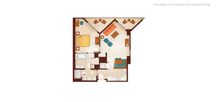 1-Bedroom Villa floor plan