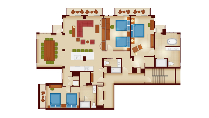 3-Bedroom Grand Villa floor plan