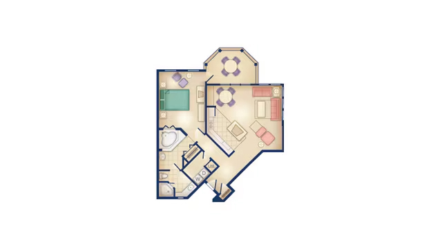 1-Bedroom Villa floor plan