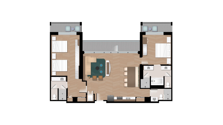 Tower - Penthouse Villa floor plan