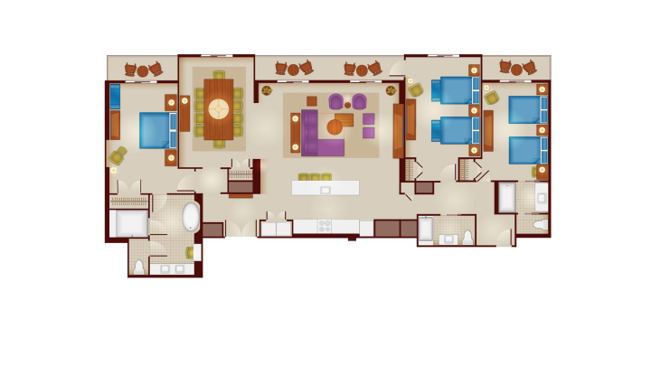 3-Bedroom Grand Villa floor plan
