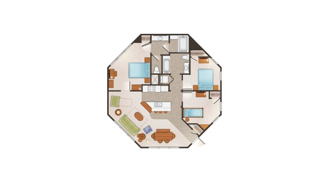 3-Bedroom Treehouse floor plan