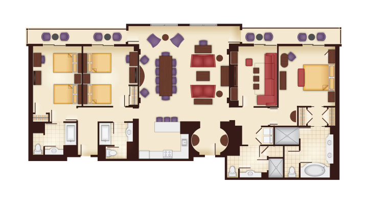 3-Bedroom Grand Villa floor plan