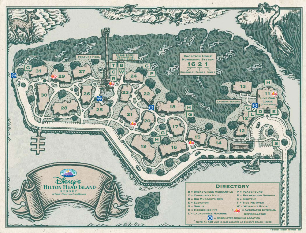 Hilton Head Island Resort resort map 1