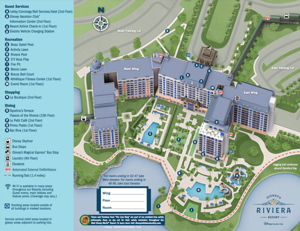 Riviera resort map 1